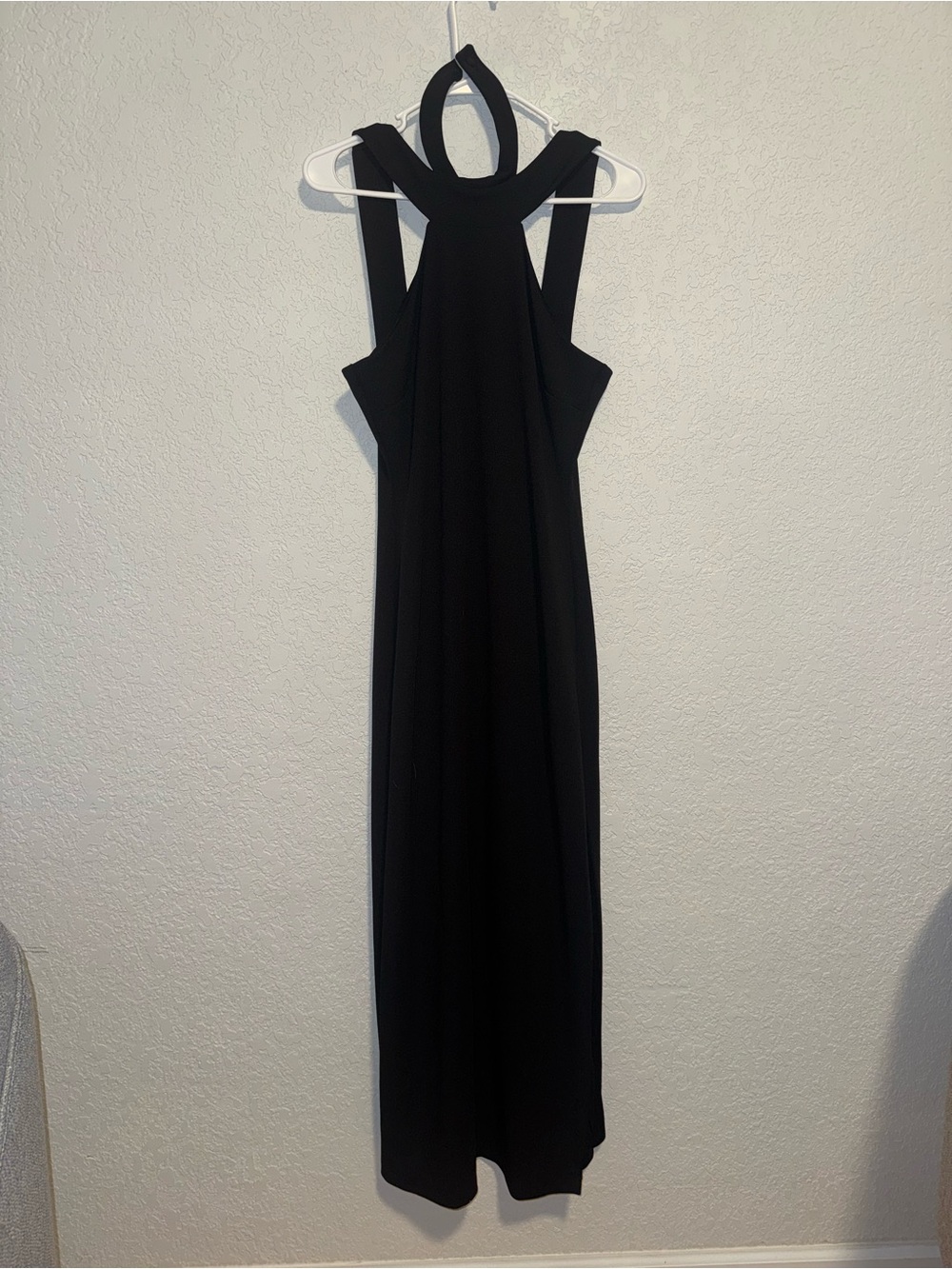 Bebe Black Halter Maxi Dress